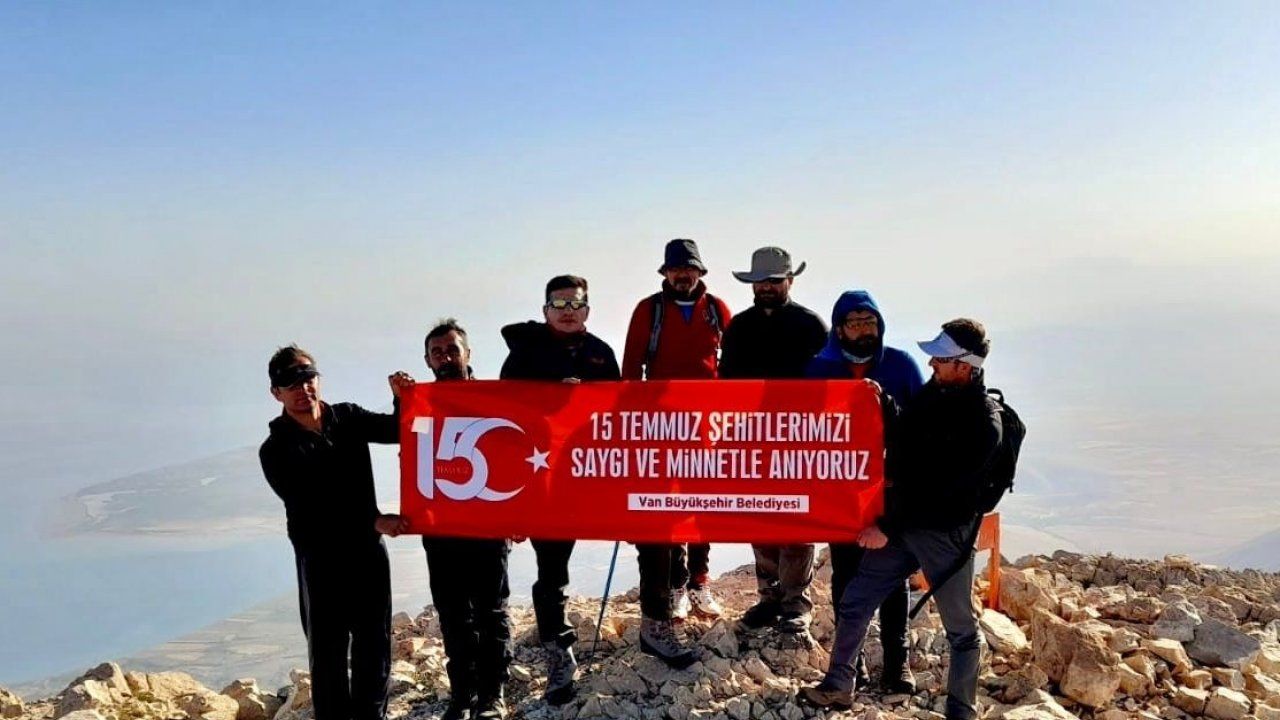 15 Temmuz şehitleri anısına Artos Dağı’na zirve tırmanışı
