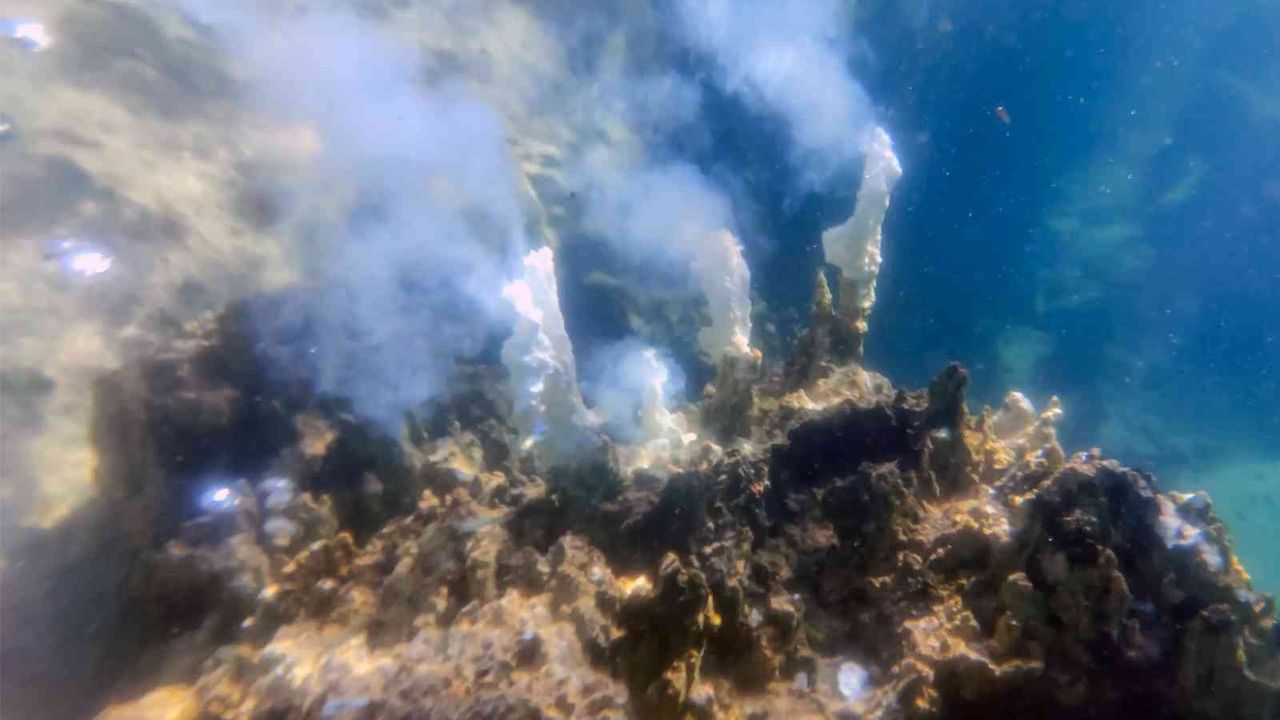 Van Gölü’nün derinliklerinde dumana benzer maden suyu çıkışları görüntülendi