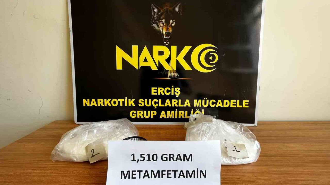 Van’da 1 kilo 510 gram metamfetamin ele geçirildi
