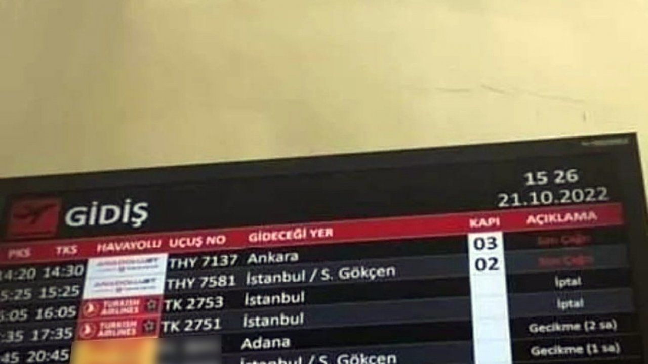 Van’da THY’nin bazı uçuşları iptal olunca yolcular tepki gösterdi
