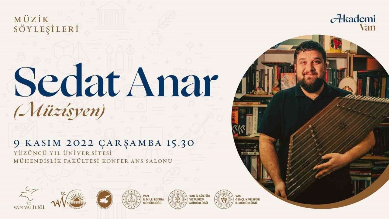 Ünlü müzisyen Sedat Anar gençlerle buluşacak