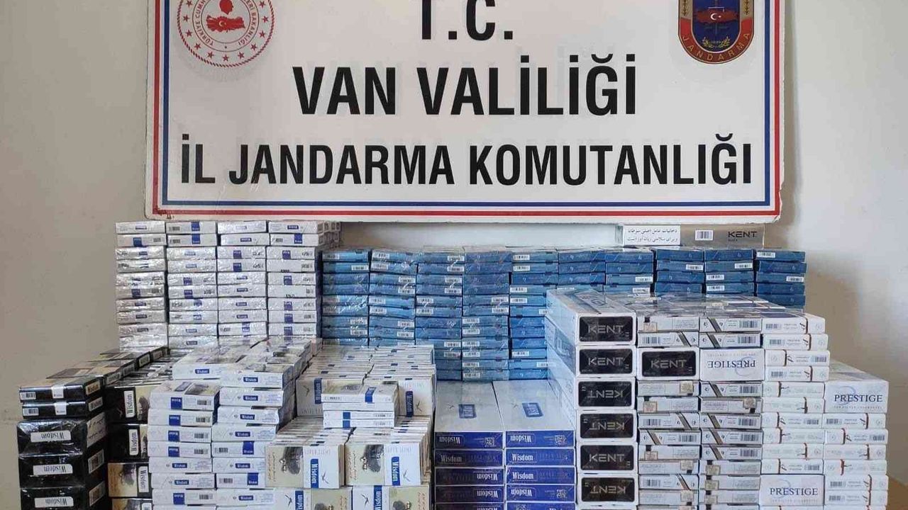 Van’da 15 bin 128 paket kaçak sigara ele geçirildi