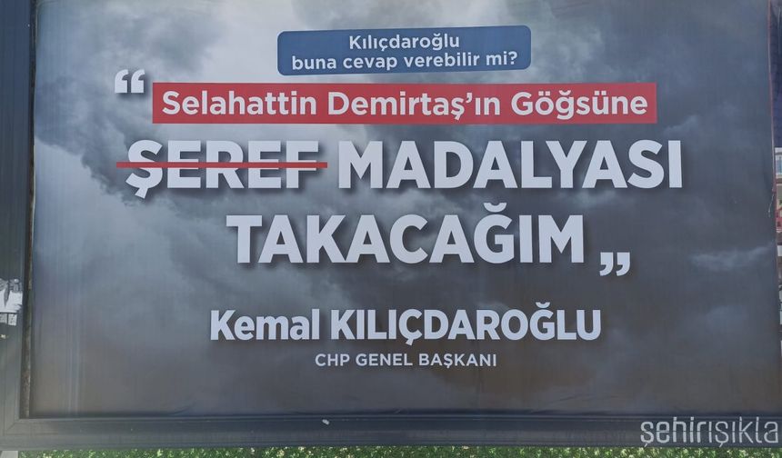 Elazığ'da Kılıçdaroğlu'na afişli karşılama